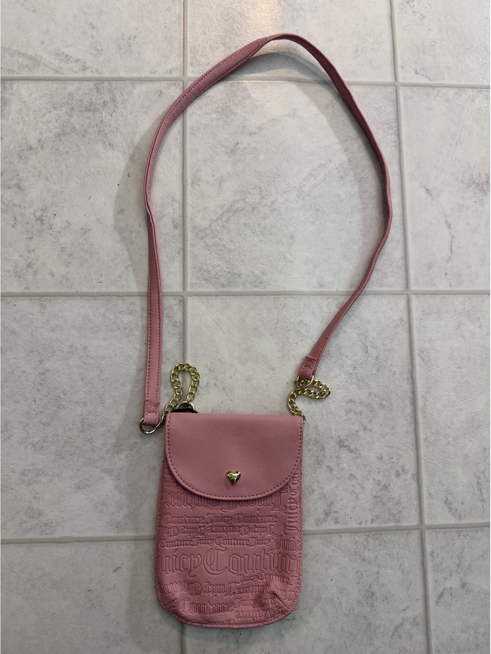 Juicy Couture pink phone crossbody bag